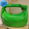 Borsa a tracolla con manico annodato intrecciato alla moda Borsa a tracolla Hobo casual da donna verde estiva firmata B Borse6hF