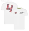 Herrt-shirts Ny F1T-skjorta Herr- och kvinnors lapel-team enhetlig Casual Sports Racing Custom SHORT SLEEVE POLO SHIRT WW M230410