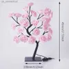 Bordslampor LED ROSE TREE LIGHTS USB PLACK Bordslampa Flower Night Light for Home Party Christmas Wedding Bedroom Decoration Gift R231114