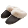 GAI GAI GAI Домашние женские туфли из искусственной замши на меху, зимние теплые плюшевые нескользящие пары для спальни, домашние женские меховые тапочки 231109