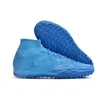 Mercurial Superfly IX Elite TF Soccer Shoes Mens Boys Cleats Blue Football Boots Size 35-45eur