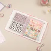 Kladblokjes minkys kawaii a5 binder kpop album kartonnen cover 3inch5inch po card mouw sticker boek 230408