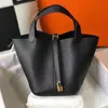 2024 Designer-Tasche Luxurys Handtaschen Picotin Lock Bag Damen Geldbörse Eimertaschen Handgefertigte Handtaschen Klassisches Togo-Rindsleder Retro-Goldqualität