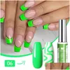 Nail Gel 12 Colors Ding Polish Set 3D Color Painting Uv / Led Hooking Glue Long-Lasting Drop Delivery Health Beauty Art Dh6L9