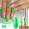 Nagelgel 12 kleuren Ding Polish Set 3D-kleurschildering Uv / Led Hooking-lijm Langdurige drop-levering Gezondheid Schoonheid Art Dh6L9