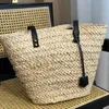 Borsa da spiaggia di lusso per borsa da spiaggia in paglia intrecciata da donna moda primavera ed estate