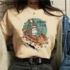 T-shirts pour hommes Manga Anime 90s Totoro Harajuku Ullzang T-shirt Femme T-shirt Miyazaki Hayao Spirited Away Tshirt Top Tees Fa 4103