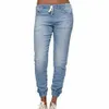 Damesjeans Casual jogger broek Elastische sexy skinny potlood jeans voor vrouwen leggings jeans hoge taille dames denim drawstring broek 230410