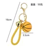 Keychains Creative Resin Basketball Keychain Exquisite Cute Small Gift Pendant Fashion Trend Schoolbag Accessories