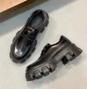 Zimowe luksusowe mokasyki monolitowe buty kobiety czarne szczotkowane skórzane skórzane swobodne spacery dla dziewcząt platforma lag podeszwa mokasyny hurtowe obuwie EU35-40