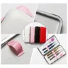 Cosmetic Bags Cases Red/Black/White/Pink Makeup Tools Bag Eyelash Extension Tweezers Case Storage Box 231109