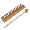 Meditation Chime Solo Percussion Instrument with Mallet for Prayer Yoga Eastern Energies Musical Chime Toys for Children