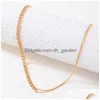 Chokers Bohemian Tassel Clavicle Chain Choker Necklace Pretty Butterfly Snake Gold Sier Color Geometry Alloy Metal Jewelry D Dhgarden Dhywx