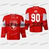 Weng Suíça Lino Martschini 2019 IIHF World Championship Jersey Noah Rod Joel Genazzi Simon Moser Sven Andrighetto Roman Josi Gaetan