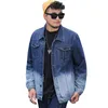 Herren 2023 Herbst neue Jeansjacke Design lose und übergroße Herrenmode hochwertige Jacke plus Größe M-8XL