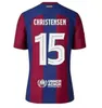 2324 Camisetas de voetbal barcelona voetbalshirts LEWANDOWSKI PEDRI GAVI 2023 2024 FC ANSU FATI FERRAN RAPHINHA DEST voetbalshirt heren barca kit kinderen