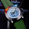 Нарученные часы Sinobi Sports Watches Мужчины двойной дисплей аналоговый цифровой светодиодный электронный кварц Многофункциональный водонепроницаемый часов 230410