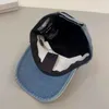Tasarımcı Kovboy Beyzbol Kapağı Erkekler Kadın Moda Top Şapkaları Unisex Yaz Sunhats Açık Mekan Sıradan Kapaklar Denim Şapka Yüksek Kalite