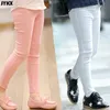 Leggings Tights Kids Girl Pants Spring Autumn Candy Color Elastic Pencil Trousers Child Solid For 2 11Y Children Clothing 230411