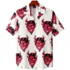 Men's Casual Shirts Hawaiian Shirt for Men Cuban Collar Devil Print Men's Shirt Fashion Streetwear Summer Short Sleeve Top Trendy Men's Clothing 230410