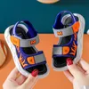 Sandals Baby Flame Pattern Boy Soft Sole Anti-slip Boys Girls Children Shoes Girl Toddler