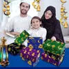 4 PC Prezent 4PCS Eid Mubarak Prezentacja Gift Paper Ramadan Kareem Decoration 2023 Islamskie muzułmańskie pudełko na prezenty Pokazanie