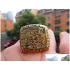 1989 Saskatchewan Roughriders the Grey Cup Championship Ring com caixa de madeira Men Fan Lembrança Presente Atacado Drop Delivery Dhkle LUVP