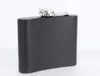 Matt Black 6oz Liquor Hip Flask Scurd Cap100 304ステンレス鋼レーザー溶接型ロゴ105 V25698127