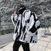 Men S Down Parkas zimowa kurtka ciepła moda retro swobodny płaszcz krótkometrażowy Men Parka Streetwear Wild Loose Gruste Kurtki męskie ubrania M 3xl 231110