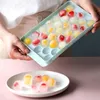 Ice Cream Tools 33 Boll Hockey PP Mold Frozen Whiskey Ball Popsicle Cube Tray Box Lollipop Making Gifts Kitchen Accessories 230411