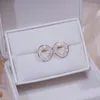 Серьги -герметики Huitan Fashion O в форме Bling Cz Cz