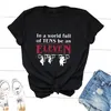 Men's TShirts In A World Full of Tens Be An Eleven T Women Summer Cotton ST Tshirt Letter Printed Graphic Tee Clothes 230411