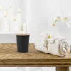 Portacandele 4 pezzi Candele nere Tea Light Contenitori decorativi fai-da-te Barattoli per la produzione di vetro votivo