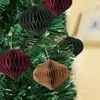 Dekoracje świąteczne Wesołych dekoracji domowe papierowe drzewo piłki wiszące wisior świętujący rok impreza navidad dziecięcy prezent 231110
