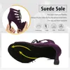 Frauen dkzsyim heels hoher Ballsaal lateinische Schnürung 361 Tango Tanzstiefel Open Toes Soft Soals Party/Freizeit Dance Schuhe 230411 669 248