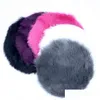 Carpets 1Piece Round Imitation Sheepskin Rug Bedroom Mat Plush Carpet Area Rugs Sofa Office Cushion Bath Room Fluffy Mats Hairy Fur Dhztl