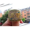 1989 Saskatchewan Roughriders De Gray Cup Championship Ring met houten doos mannen fan souvenir cadeau groothandel drop levering dhkle