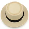 Berretti Lager Taglia Regolabile US 7 1/2-7 5/8 UK L-XL Uomo Donna Paglia Pork Pie Cappelli Estate Cappello da sole Paglietta Berretto da marinaio Sombrero Beach Fedora