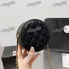 Retro Mini Crossbody Femmes Sac cosmétique Small Sac Round Couber en cuir Gol Balle A réglable Sac à épaule Luxury Sac à main Fanny Pack Card Suise Sacoche 10cm