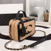 Luxury Designer designer makeup bag Leather purse 2024 New chain shoulder cross-body bags fashion Woman Messenger cosmetic bag lining Large capacity Tote wallet