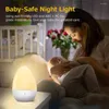 Night Lights LED Egg Shape Bedside Sleep Light Cartoon Cute Mini Desk Lamp Children Toys Gift Eye Protection Table Bedroom Decor