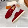 Heren Loafers platte hakken kleding schoenen ontwerper vrouwen zomer slip-on metalen gesp leer lederen mode casual flats schoen