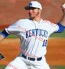 Alex RodriguezAJ. Reed Kentucky Wildcats honkbal Jersey Evan wit op maat gestikte heren jeugd James Paxton Luke Maile Sean Hjelle Trevor Gott Kentucky Jerseys