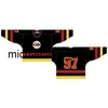 Kob Weng Go Economico personalizzato 1982 83-1988 89 OHL MENS WOMENS KIDS Home White Road Black Sfiched Guelph Platers S Ontario Hockey League Maglie