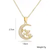 Anhänger Halsketten Muttertagsgeschenk Chic Star Moon Mama Brief Halskette Exquisite 18 Karat vergoldet Charm Choker für Mutter Schmuck Accessori