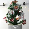 昇華ブランククリスマスデコレーションアクリルスノーフレークボールDIYクリスマスツリーペンダント熱転送透明なプラスチッククリスマス飾りT9I002488