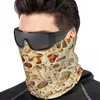 Cracues de conceptions vintage Collection Champignons Forest Bandana Neckerchief pour les femmes de randonnée Men enveloppez le cou de couche