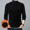 Men's Sweaters Autumn And Winter Youth Half-High Collar Sweater Mink-like Wool Pure Color Thickened Thermal Knitting Bottoming Shirt