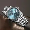 Armbanduhren CADISEN C8185 ICEBLUE Zifferblatt Saphirglas Uhren Männer Japan MIYOTA8285 Movt Herrenuhr Mechanische Automatische Taucheruhr y231110