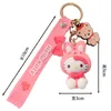 Kulomi ve Cinnamoroll Sevimli Figural Keychain Çift Araba Anahtar Kolye Okul Çantası Asma Süs Anahtarı